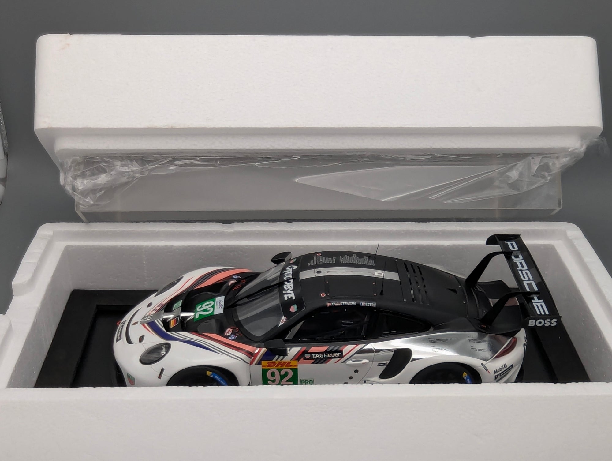 Model Cars 1:43 Minichamps Mercedes Benz SL65 AMG Black Series Silver with original packaging