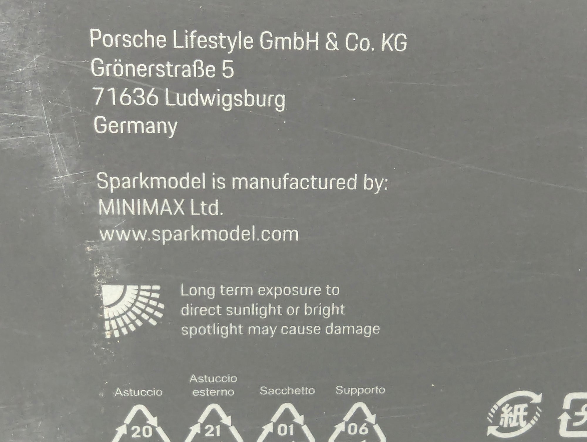 Model Cars 1:43 Minichamps Mercedes Benz SL65 AMG Black Series Silver with original packaging