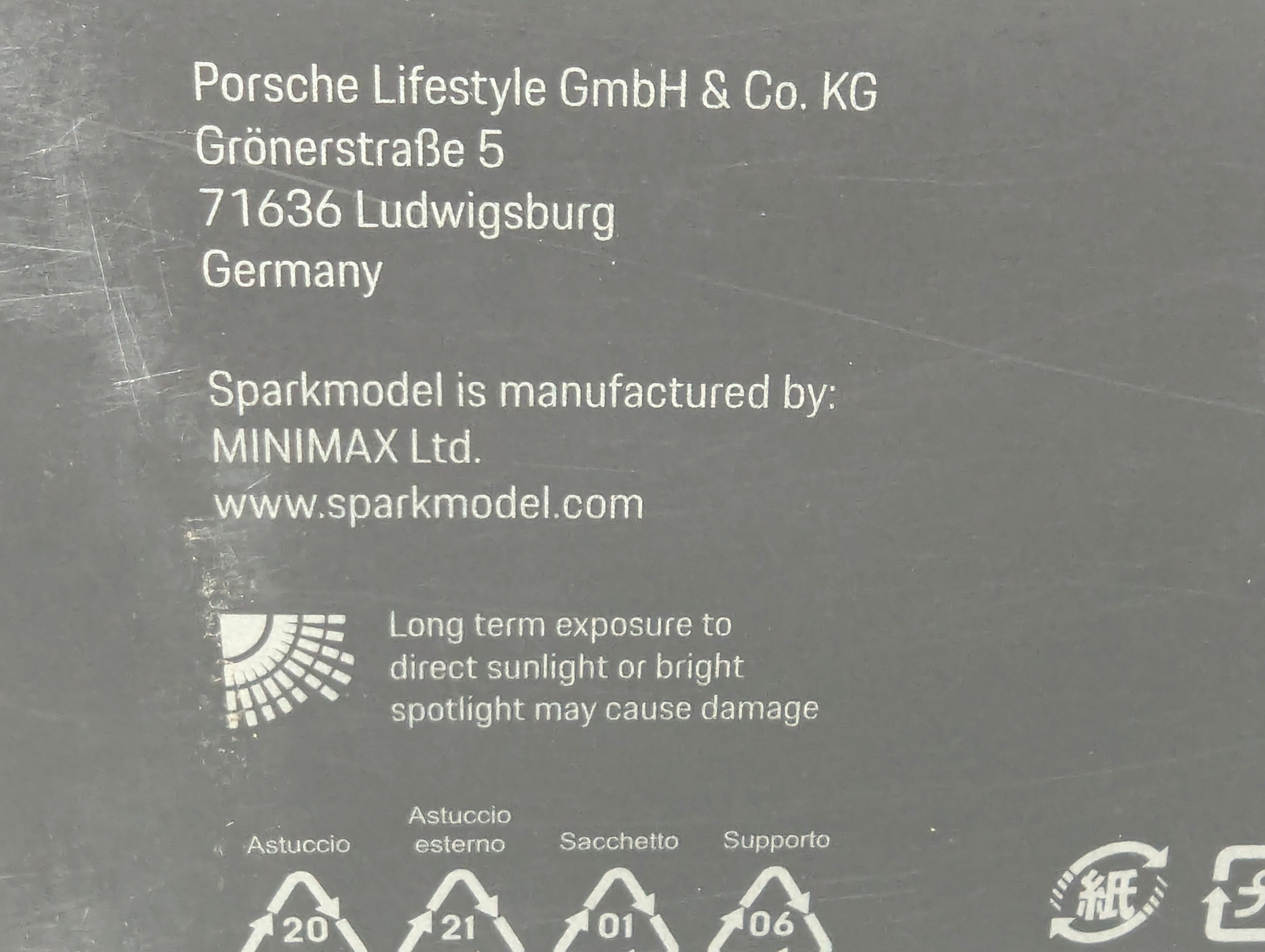 Model Cars 1:43 Minichamps Mercedes Benz SL65 AMG Black Series Silver with original packaging