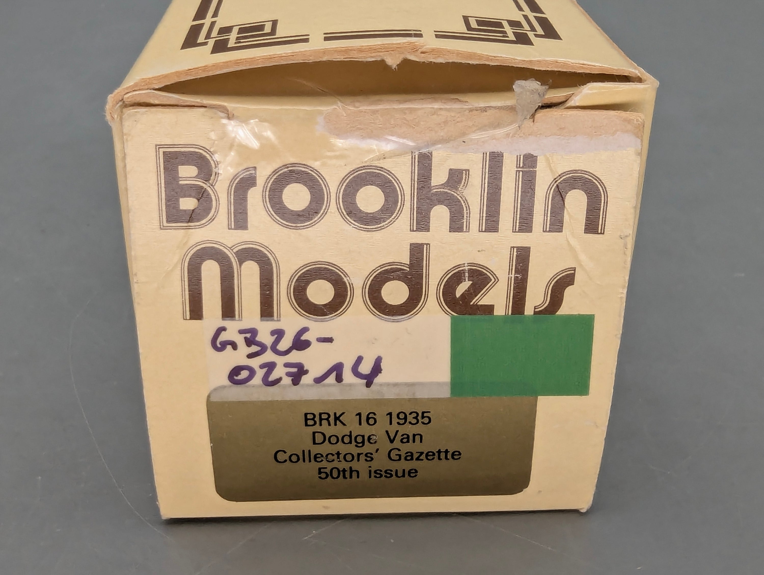 Modellautos 1:43 Brooklin Models #16 Dodge Van 1935 50th Issue Collectors Gazette mit OVP