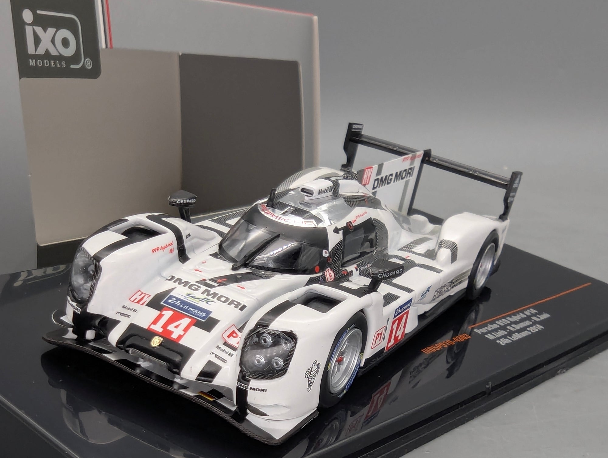 Modellautos 1:43 Ixo Porsche 919 Hybrid 24h Le Mans 2014 #14 Lieb Dumas Jani mit OVP
