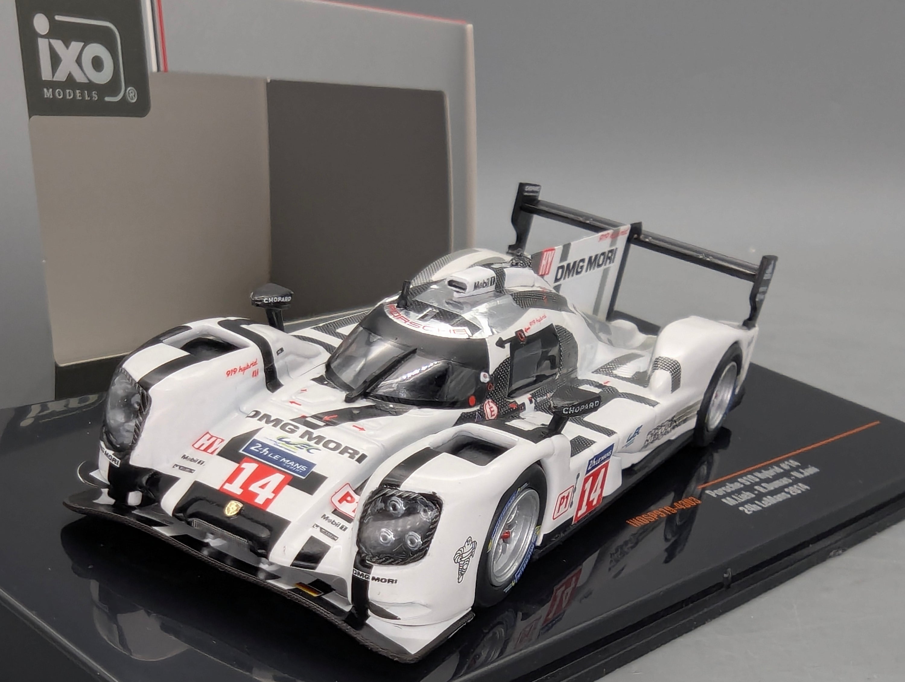 Modellautos 1:43 Ixo Porsche 919 Hybrid 24h Le Mans 2014 #14 Lieb Dumas Jani mit OVP