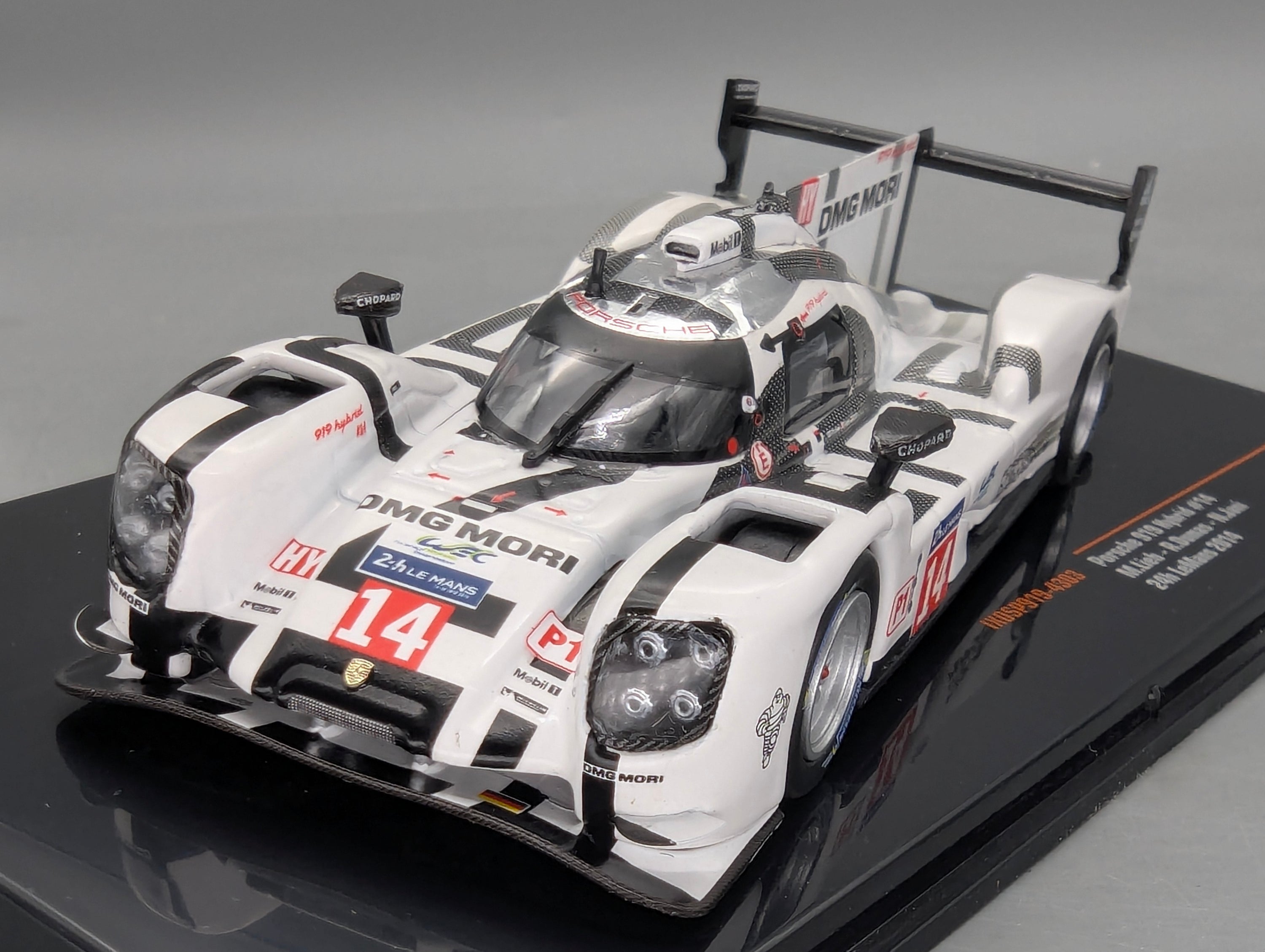 Modellautos 1:43 Ixo Porsche 919 Hybrid 24h Le Mans 2014 #14 Lieb Dumas Jani mit OVP