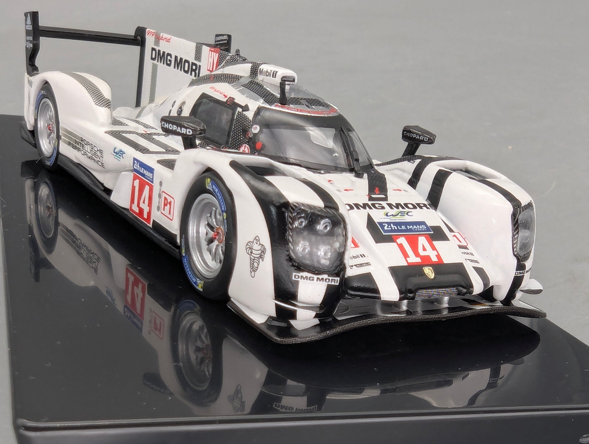 Modellautos 1:43 Ixo Porsche 919 Hybrid 24h Le Mans 2014 #14 Lieb Dumas Jani mit OVP