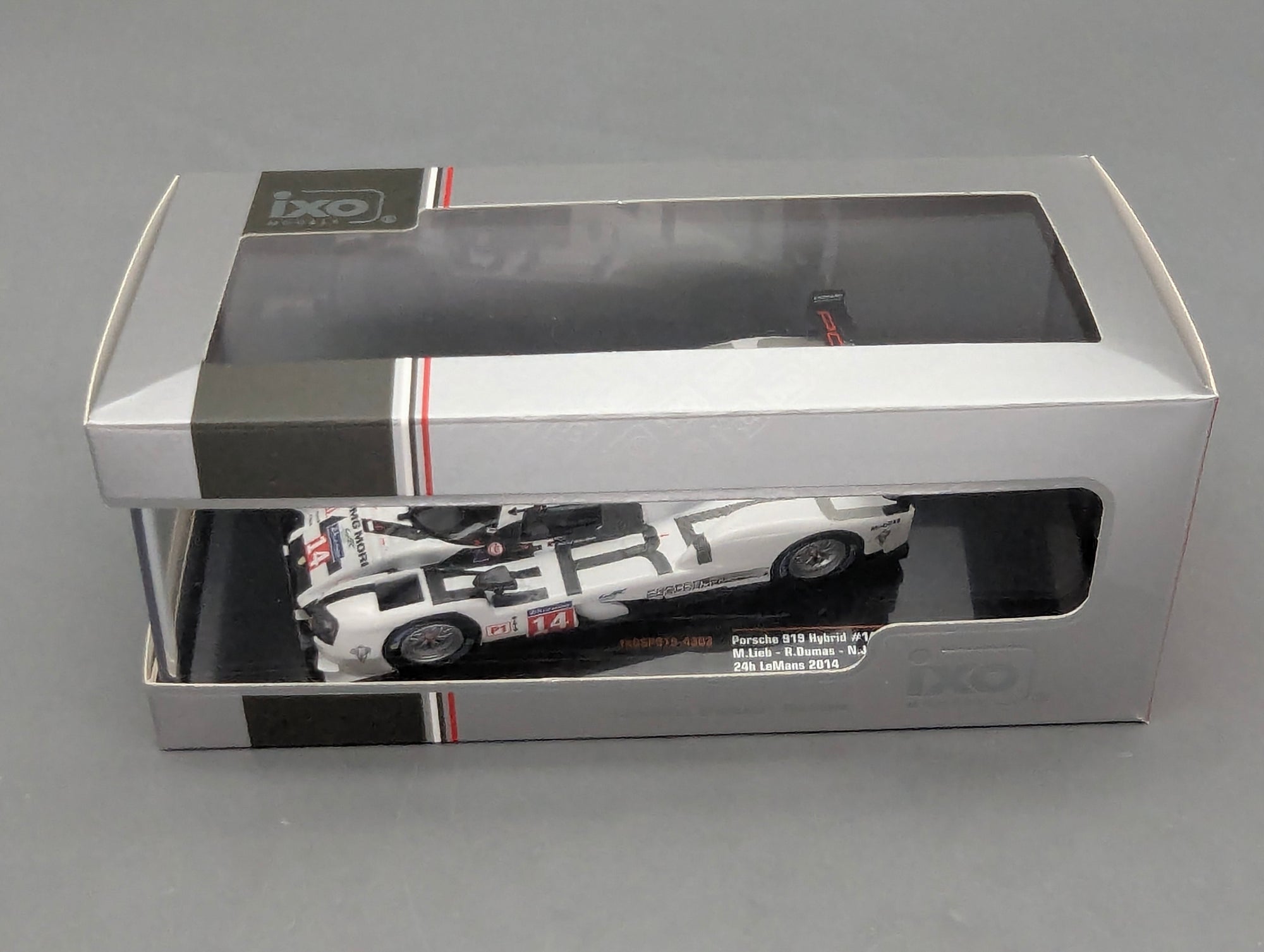 Modellautos 1:43 Ixo Porsche 919 Hybrid 24h Le Mans 2014 #14 Lieb Dumas Jani mit OVP