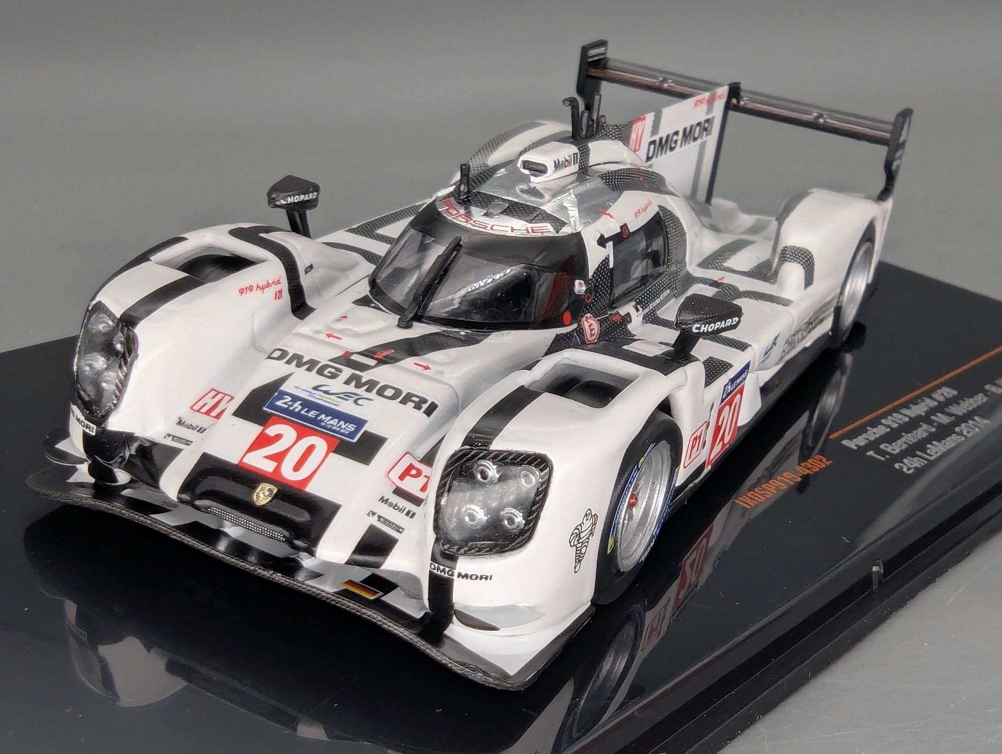 Modellautos 1:43 Ixo Porsche 919 Hybrid 24h Le Mans 2014 #20 Bernhard u.a. mit OVP