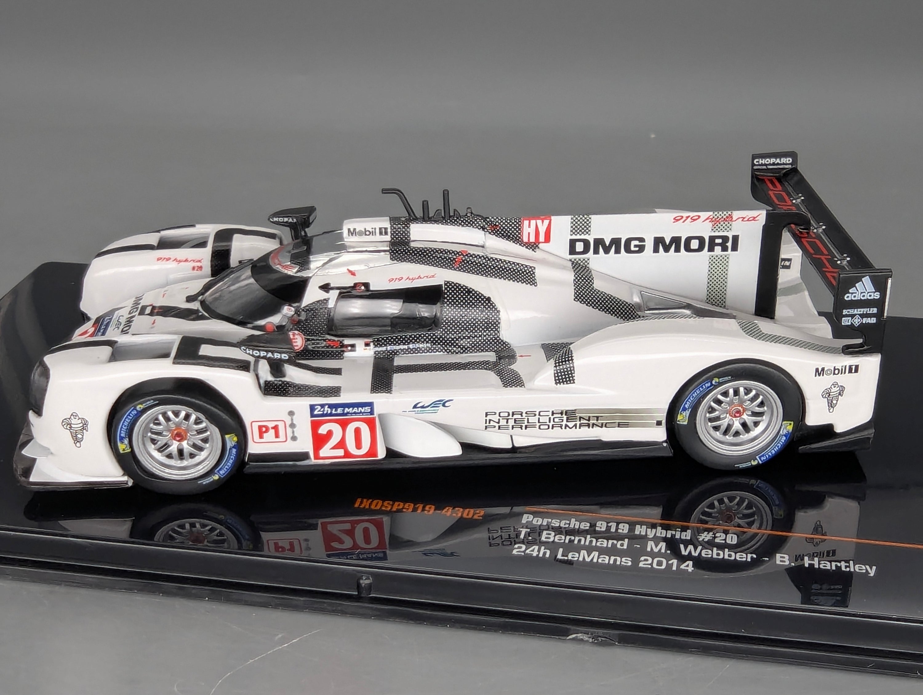 Modellautos 1:43 Ixo Porsche 919 Hybrid 24h Le Mans 2014 #20 Bernhard u.a. mit OVP