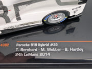 Modellautos 1:43 Ixo Porsche 919 Hybrid 24h Le Mans 2014 #20 Bernhard u.a. mit OVP