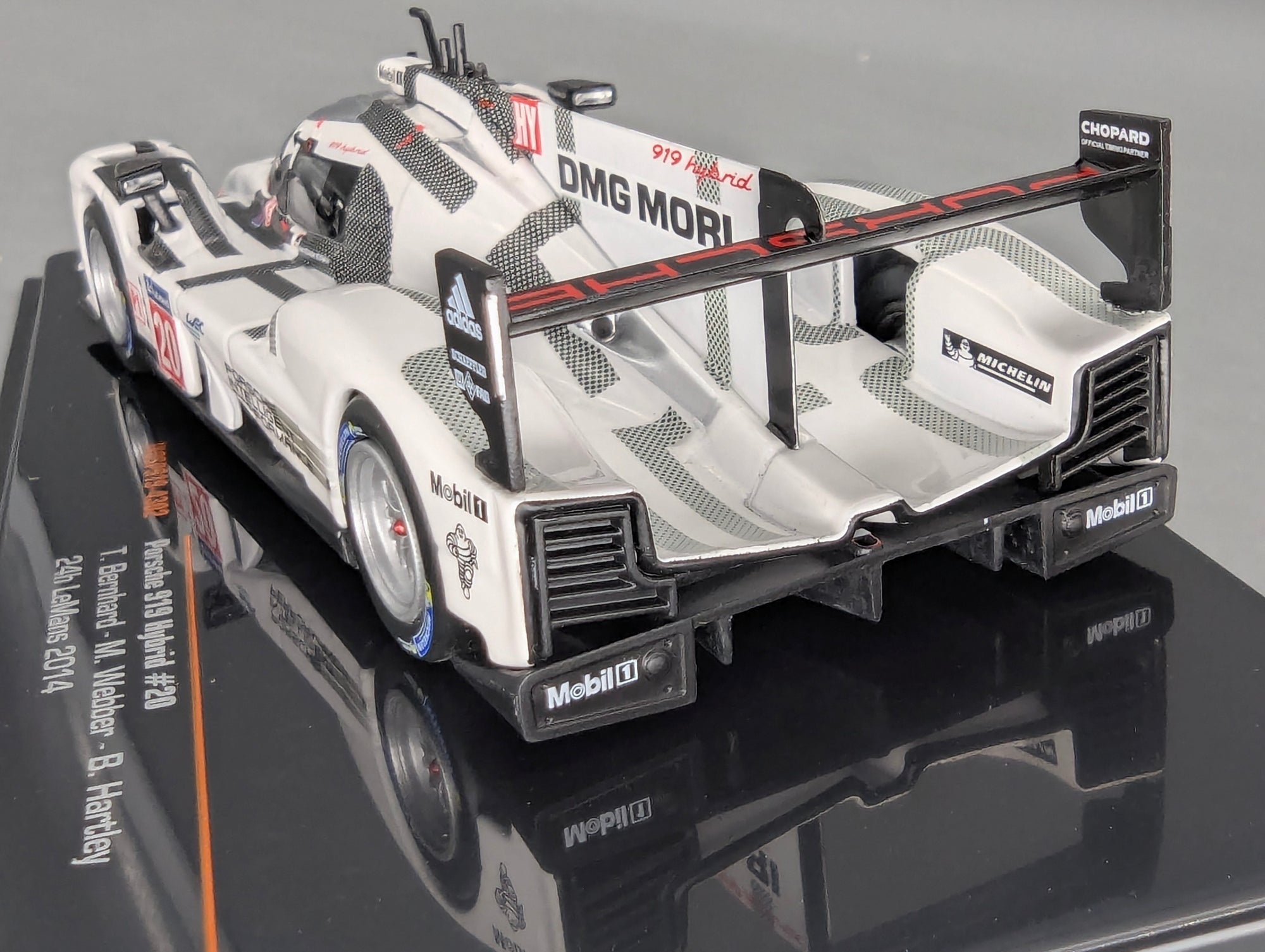 Modellautos 1:43 Ixo Porsche 919 Hybrid 24h Le Mans 2014 #20 Bernhard u.a. mit OVP