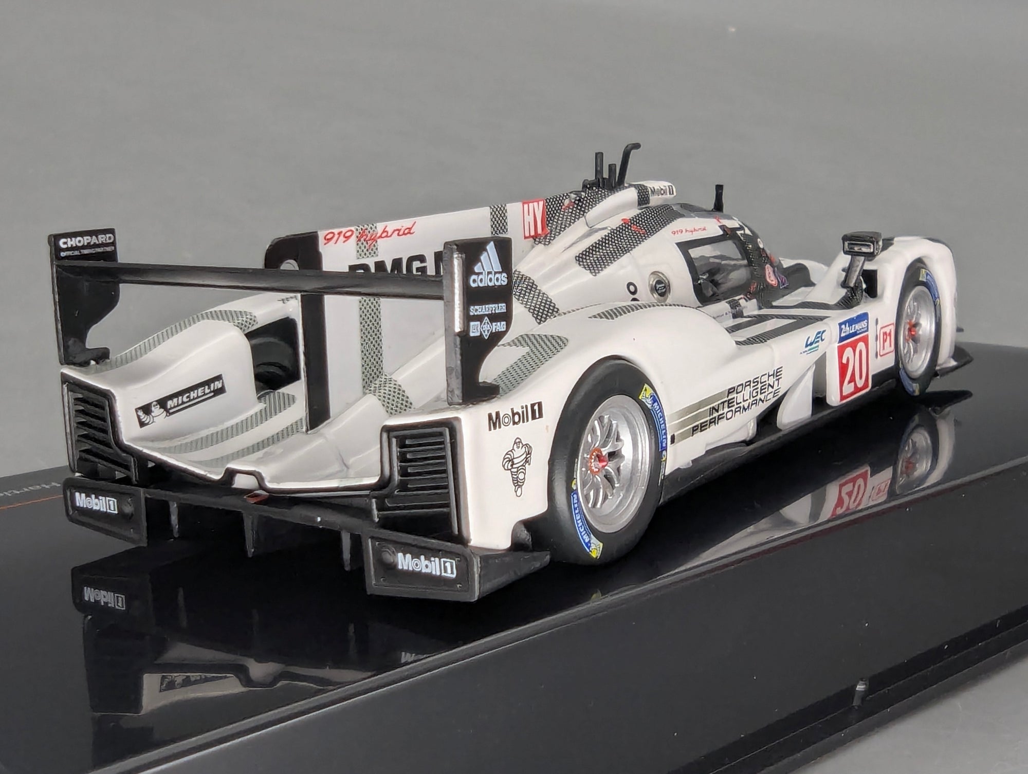 Modellautos 1:43 Ixo Porsche 919 Hybrid 24h Le Mans 2014 #20 Bernhard u.a. mit OVP