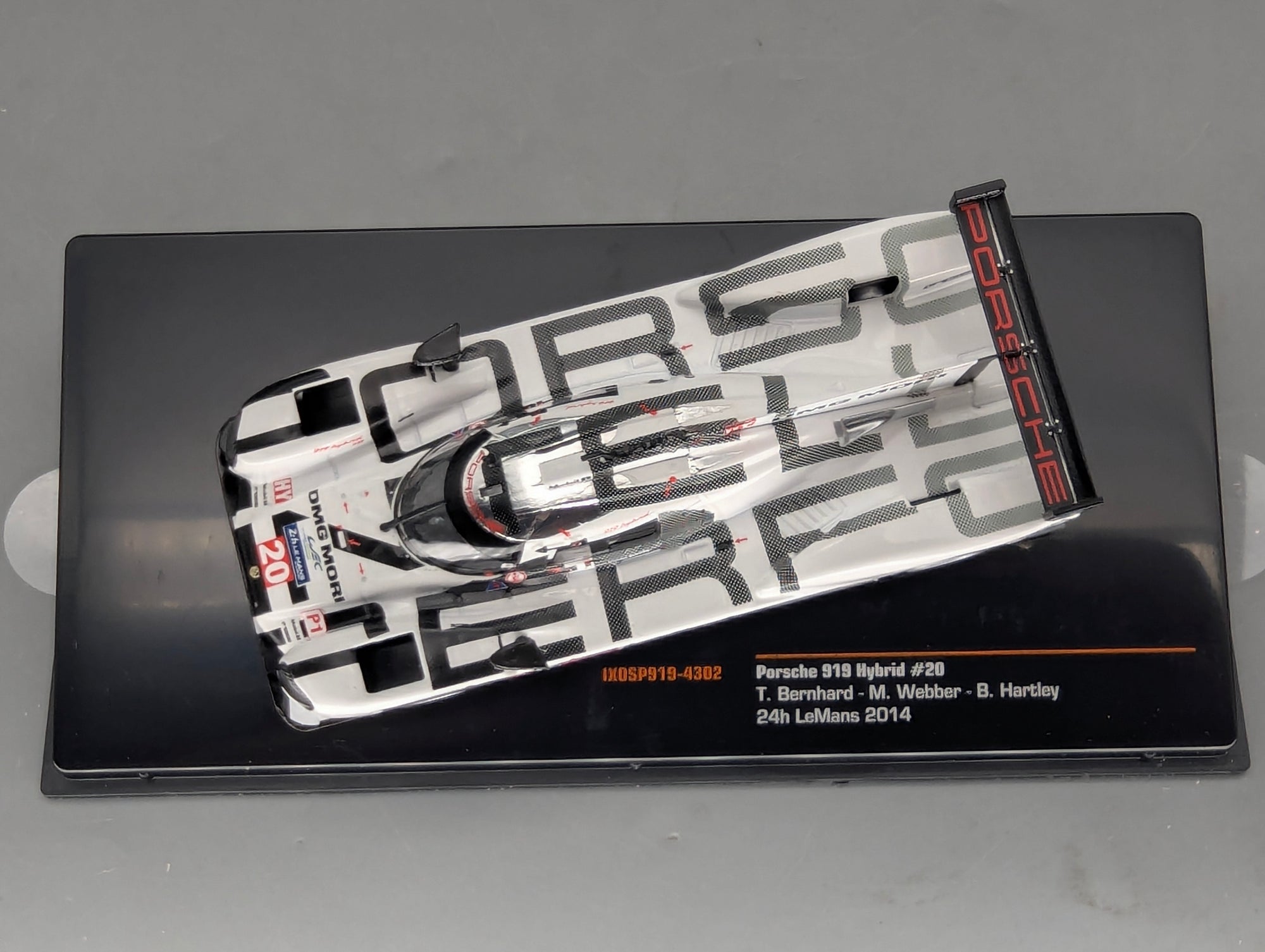 Modellautos 1:43 Ixo Porsche 919 Hybrid 24h Le Mans 2014 #20 Bernhard u.a. mit OVP