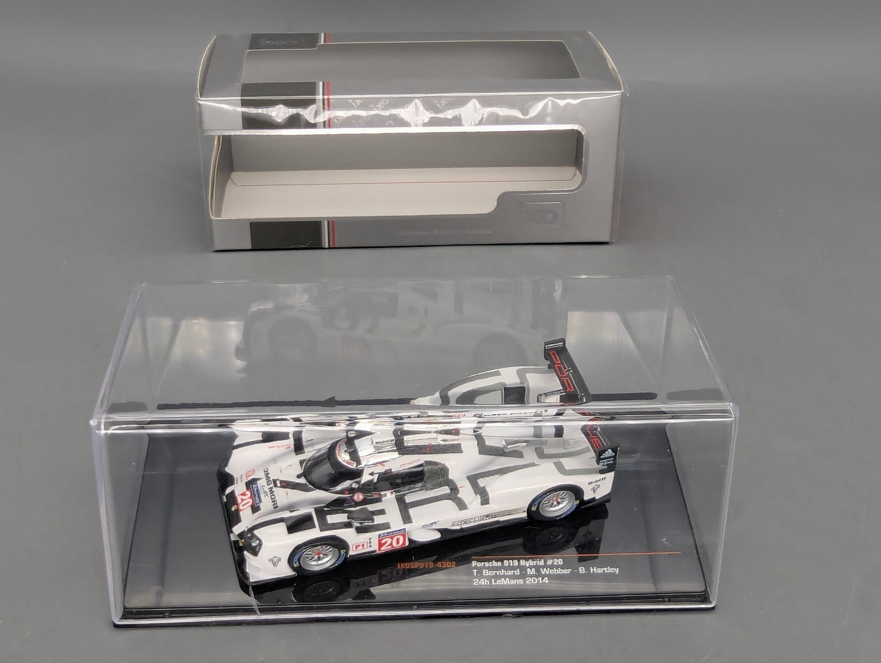 Modellautos 1:43 Ixo Porsche 919 Hybrid 24h Le Mans 2014 #20 Bernhard u.a. mit OVP