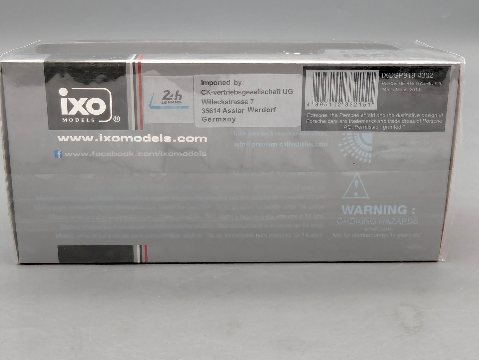 Modellautos 1:43 Ixo Porsche 919 Hybrid 24h Le Mans 2014 #20 Bernhard u.a. mit OVP