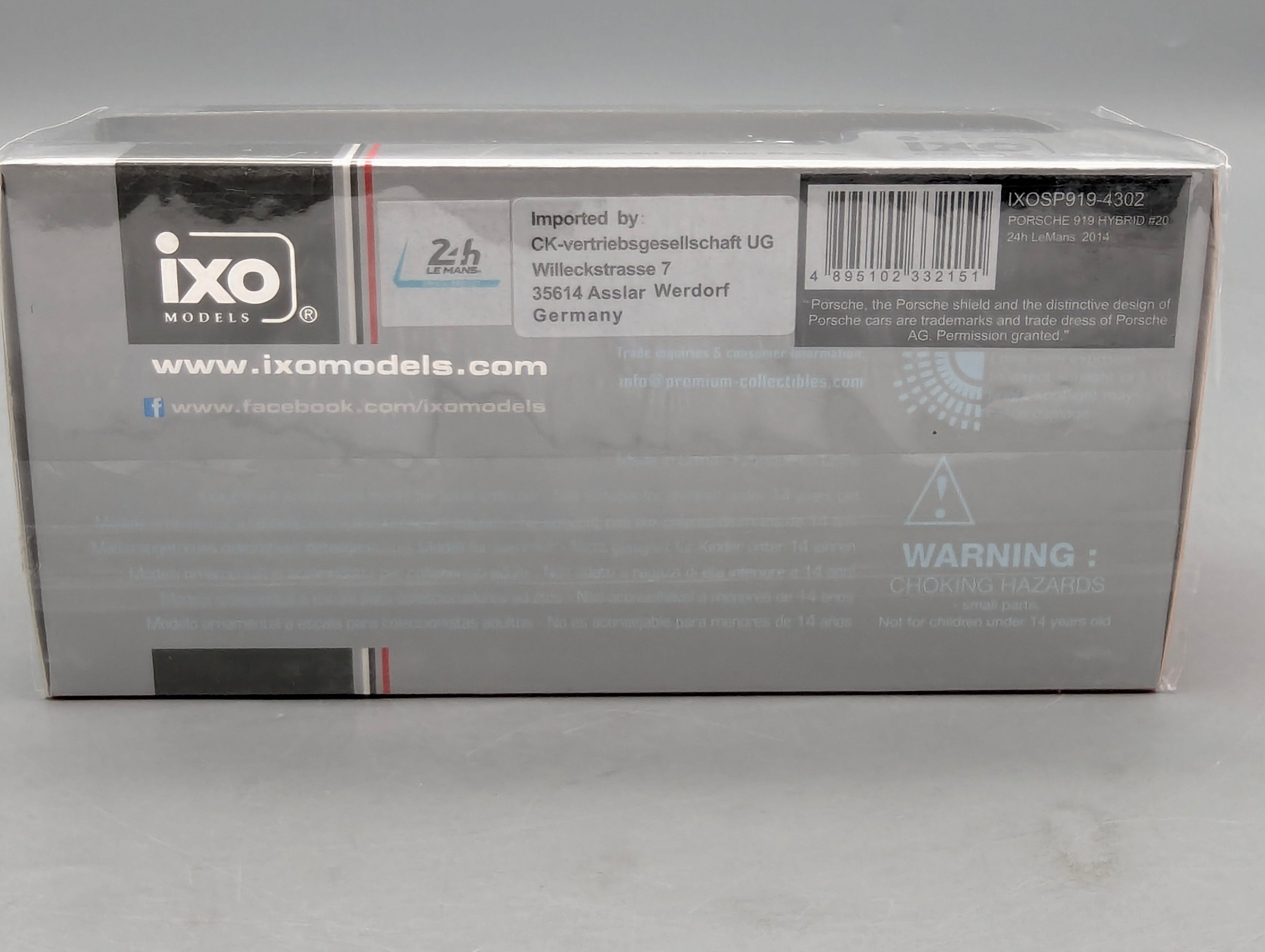 Modellautos 1:43 Ixo Porsche 919 Hybrid 24h Le Mans 2014 #20 Bernhard u.a. mit OVP