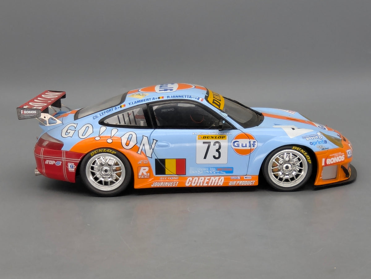 Modellautos 1:18 Minichamps Porsche 911 GT3 RSR 24h Le Mans 2006 #73 OVP