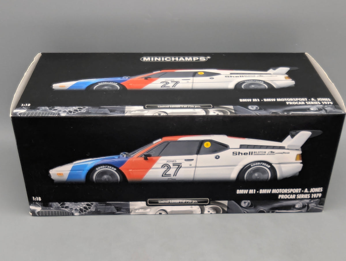 Modellautos 1:18 Minichamps BMW M1 Procar 1979 #27 A. Jones OVP