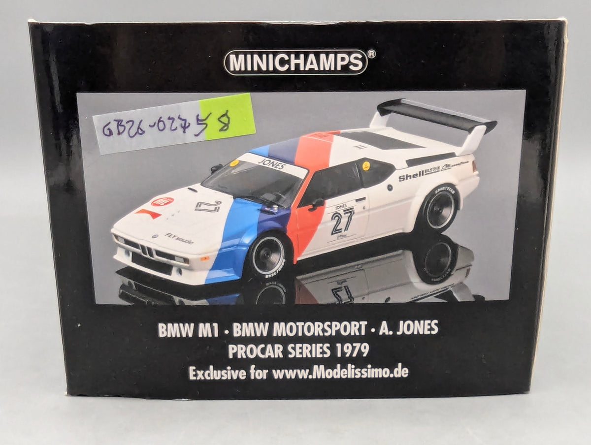 Modellautos 1:18 Minichamps BMW M1 Procar 1979 #27 A. Jones OVP