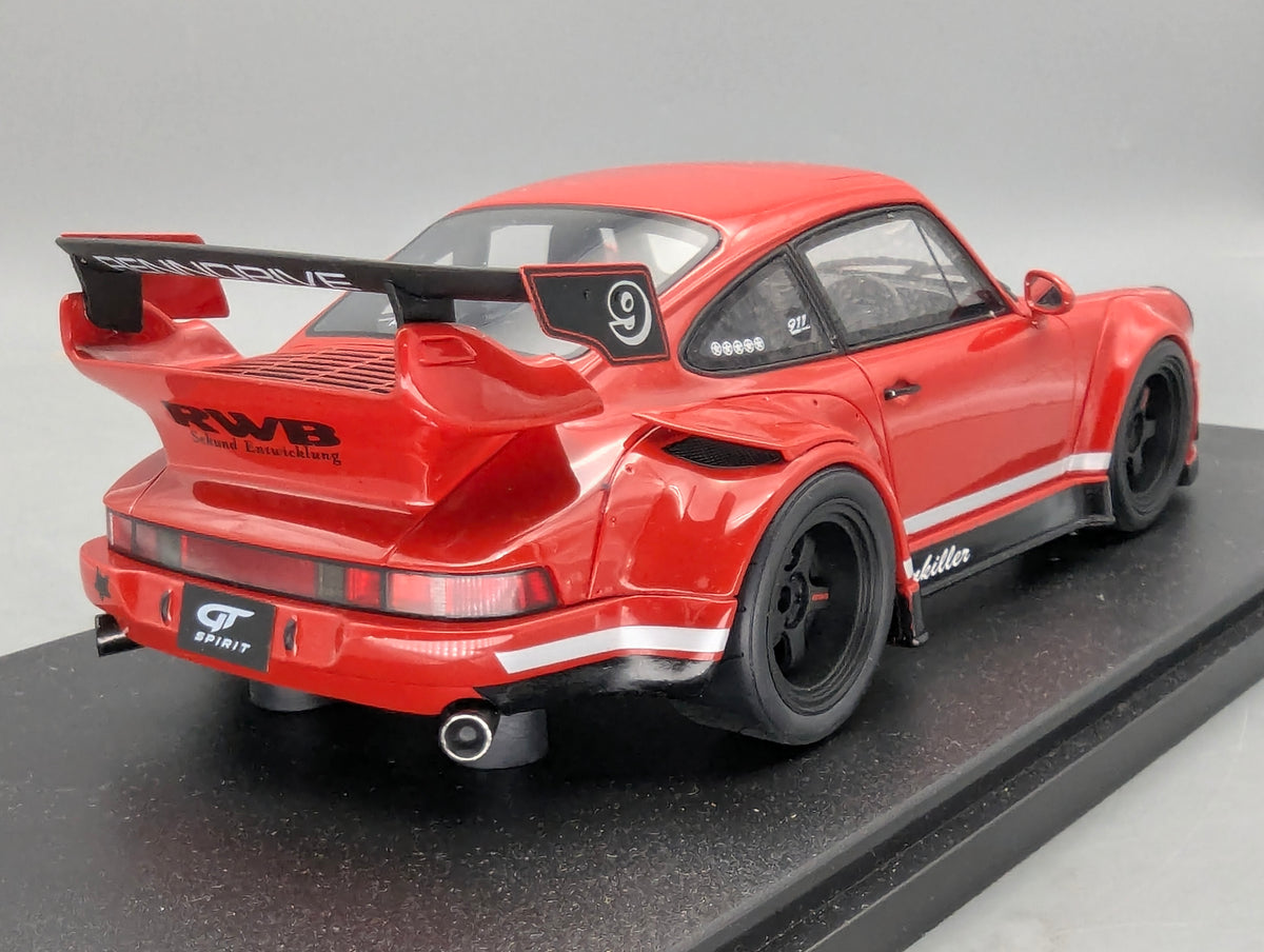Modellautos 1:18 GT Spirit GT449 Porsche 911 RWB Body Kit Painkiller Rot #9 OVP