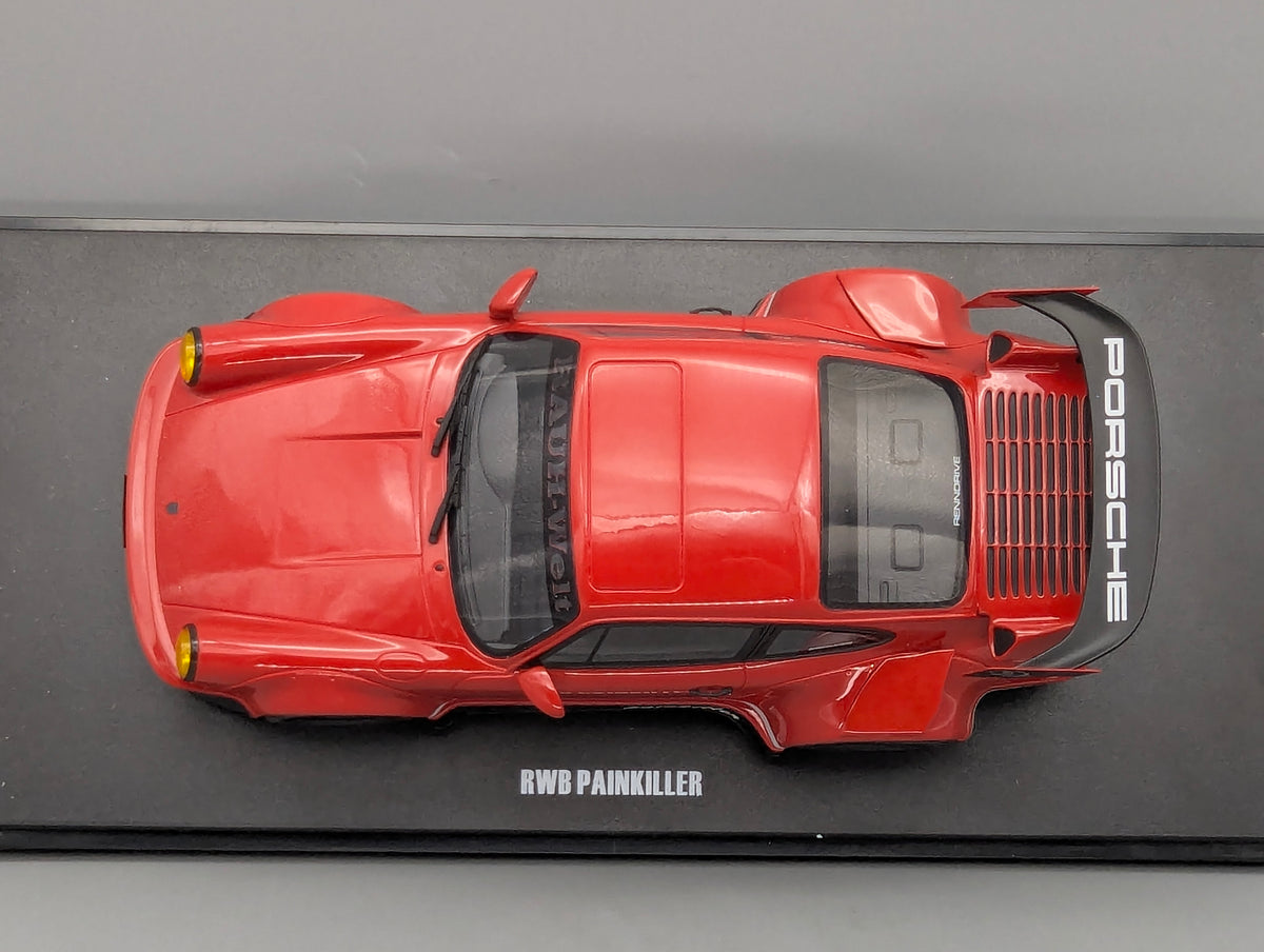 Modellautos 1:18 GT Spirit GT449 Porsche 911 RWB Body Kit Painkiller Rot #9 OVP