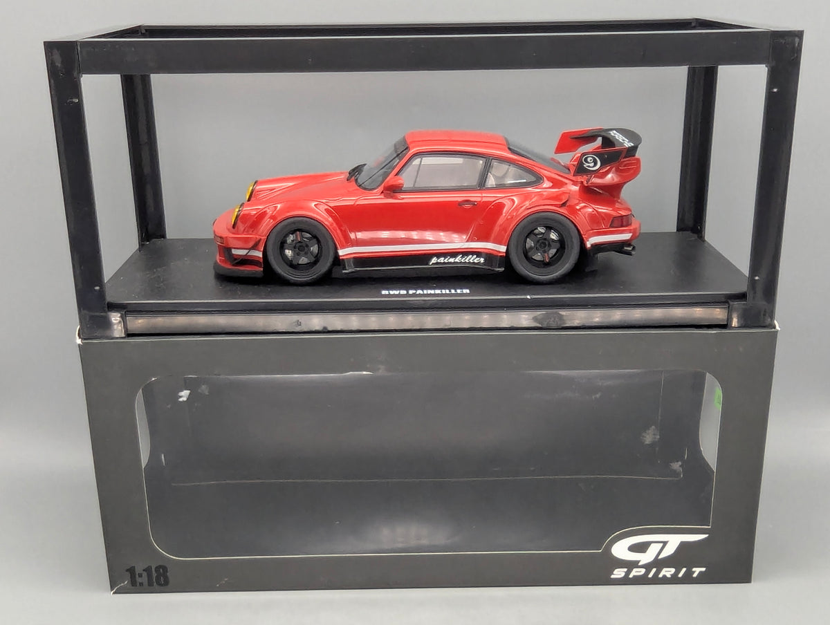 Modellautos 1:18 GT Spirit GT449 Porsche 911 RWB Body Kit Painkiller Rot #9 OVP