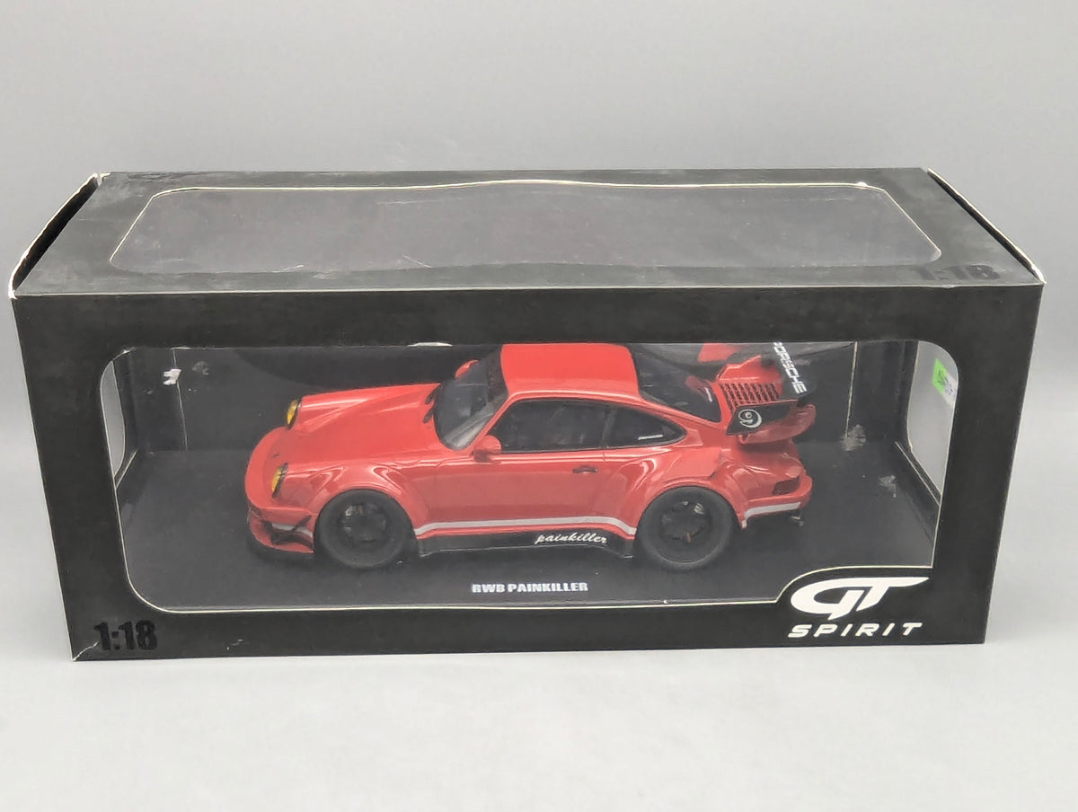 Modellautos 1:18 GT Spirit GT449 Porsche 911 RWB Body Kit Painkiller Rot #9 OVP