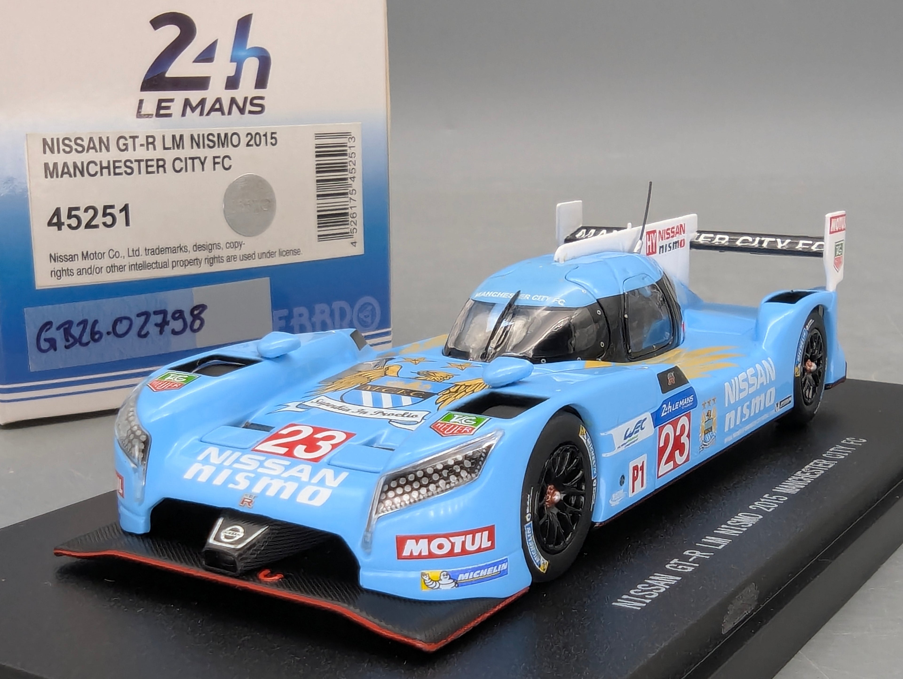 Modellautos 1:43 Ebbro 45251 Nissan GT-R 24h Le Mans 2015 #23 mit OVP