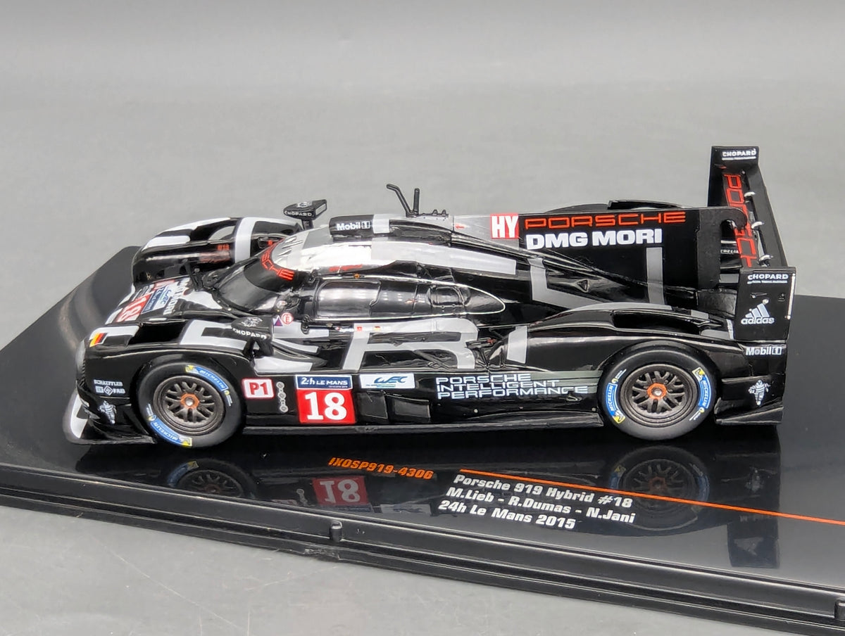 Modellautos 1:43 Ixo Porsche 919 Hybrid 24h Le Mans 2015 #18 Lieb Dumas u.a. mit OVP