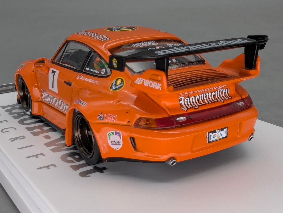 Modellautos 1:43 Tarmac Porsche 911 RWB 993 Jägermeister #7 mit OVP