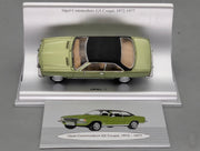 Modellautos 1:43 Schuco Opel Commodore GS Coupe 1972 Grün Metallic mit Vitrine