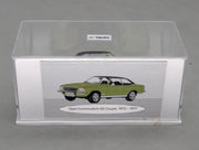 Modellautos 1:43 Schuco Opel Commodore GS Coupe 1972 Grün Metallic mit Vitrine