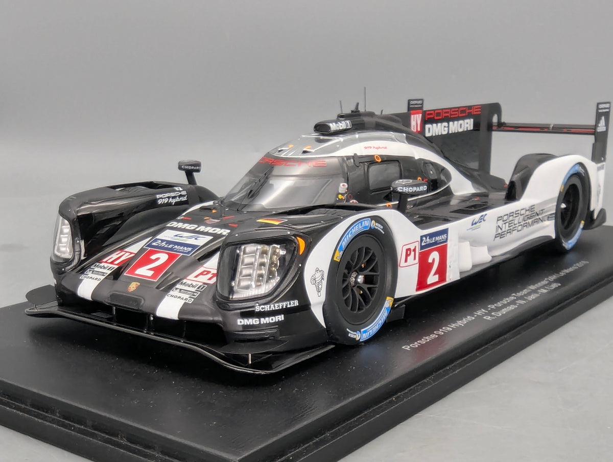 Modellautos 1:18 Spark Porsche 919 Hybrid WINNER 24h Le Mans 2016 #2 mit Vitrine und OVP