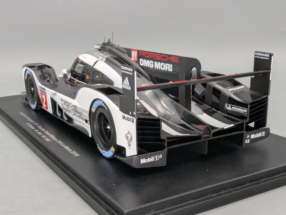 Modellautos 1:18 Spark Porsche 919 Hybrid WINNER 24h Le Mans 2016 #2 mit Vitrine und OVP