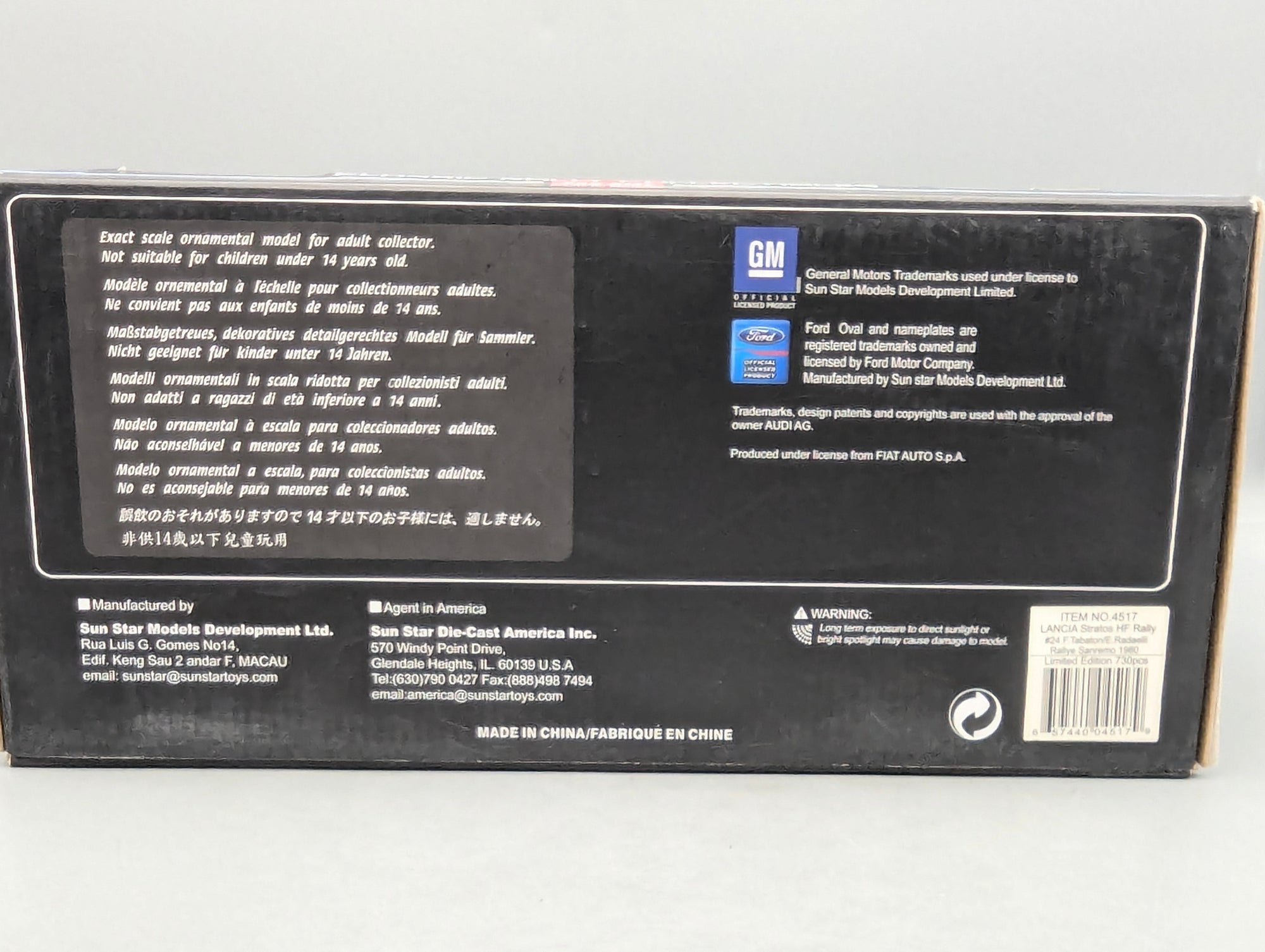 Model Cars 1:12 Sun Star Volkswagen VW Samba Bus T1 Type 2 1962 with Original Packaging