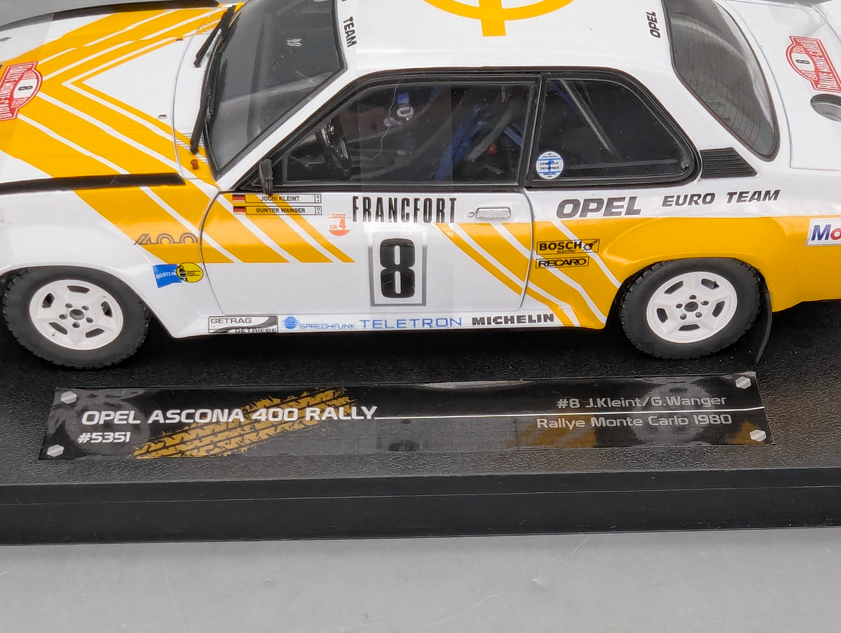 Modellautos 1:12 Sun Star Opel Ascona 400 Rally Rallye Monte Carlo 1980 #8 mit OVP