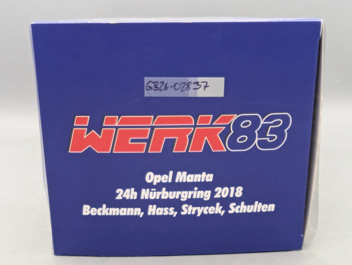 Modellautos 1:18 Werk83 Opel Manta 24h Nürburgring 2018 #120 mit OVP
