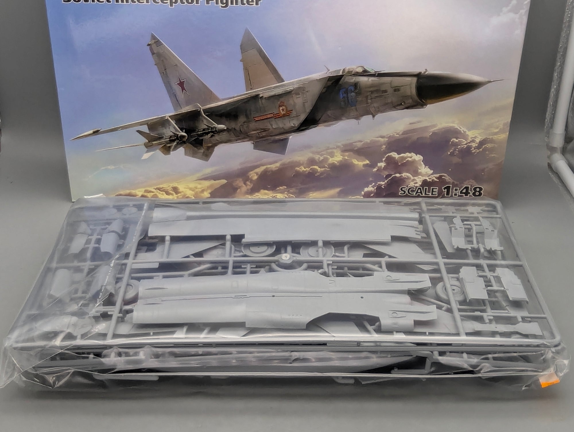Flugzeug Modell Bausatz 1:48 ICM 48903 MiG-25PD Soviet Interceptor Fighter mit OVP