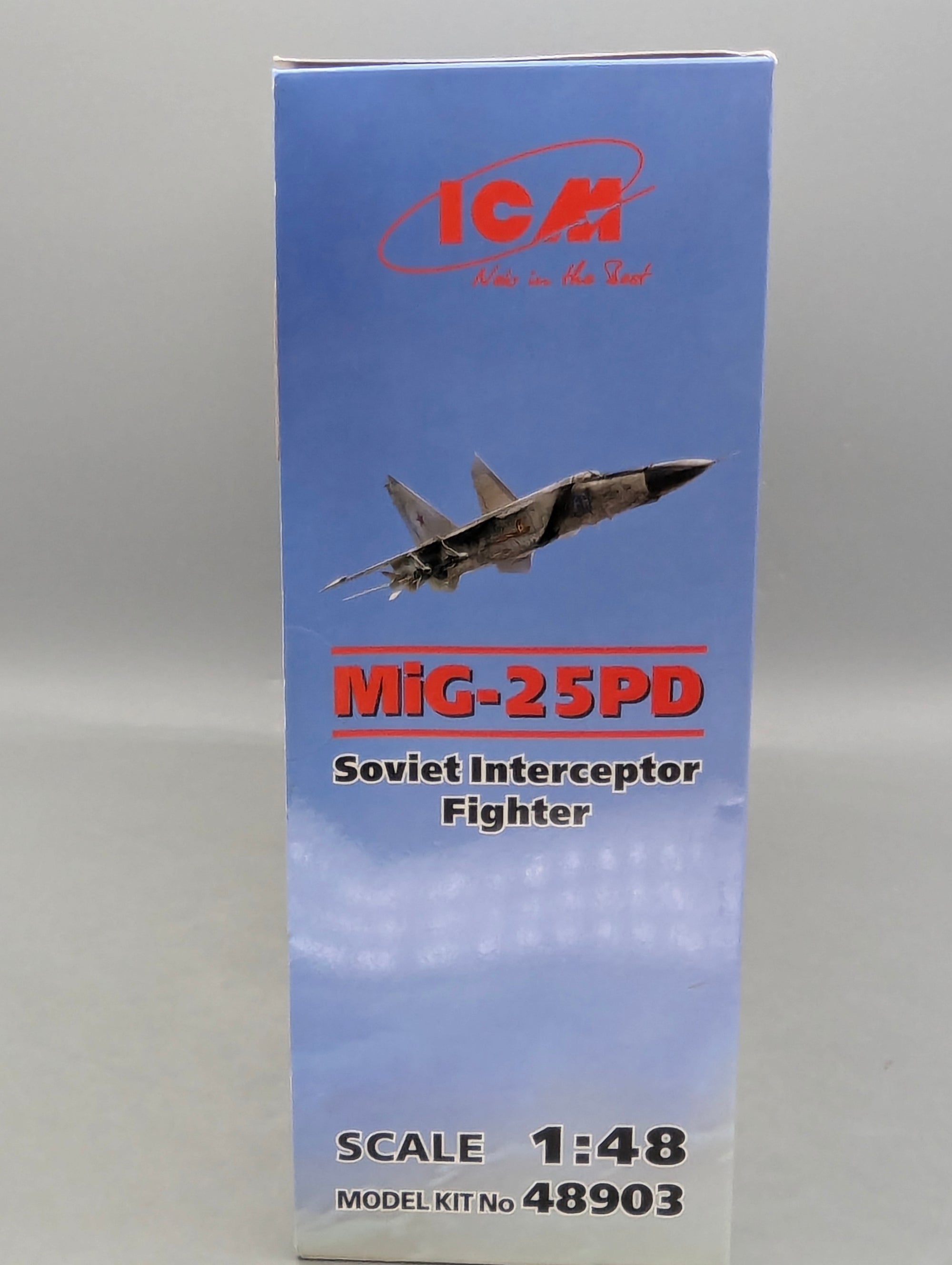Flugzeug Modell Bausatz 1:48 ICM 48903 MiG-25PD Soviet Interceptor Fighter mit OVP