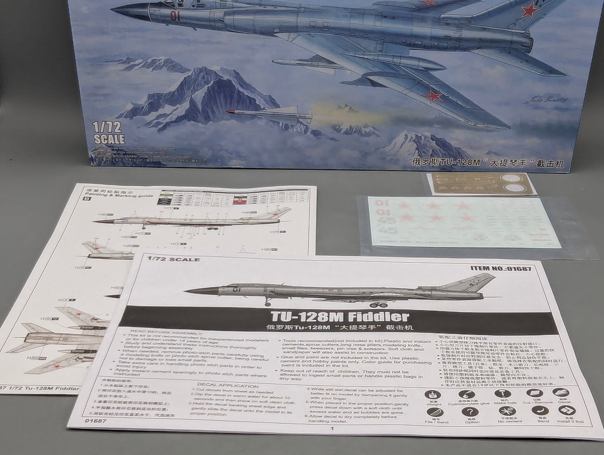 Flugzeug Modell Bausatz 1:72 Trumpeter 01687 Tupolew Tu-128M Fiddler mit OVP