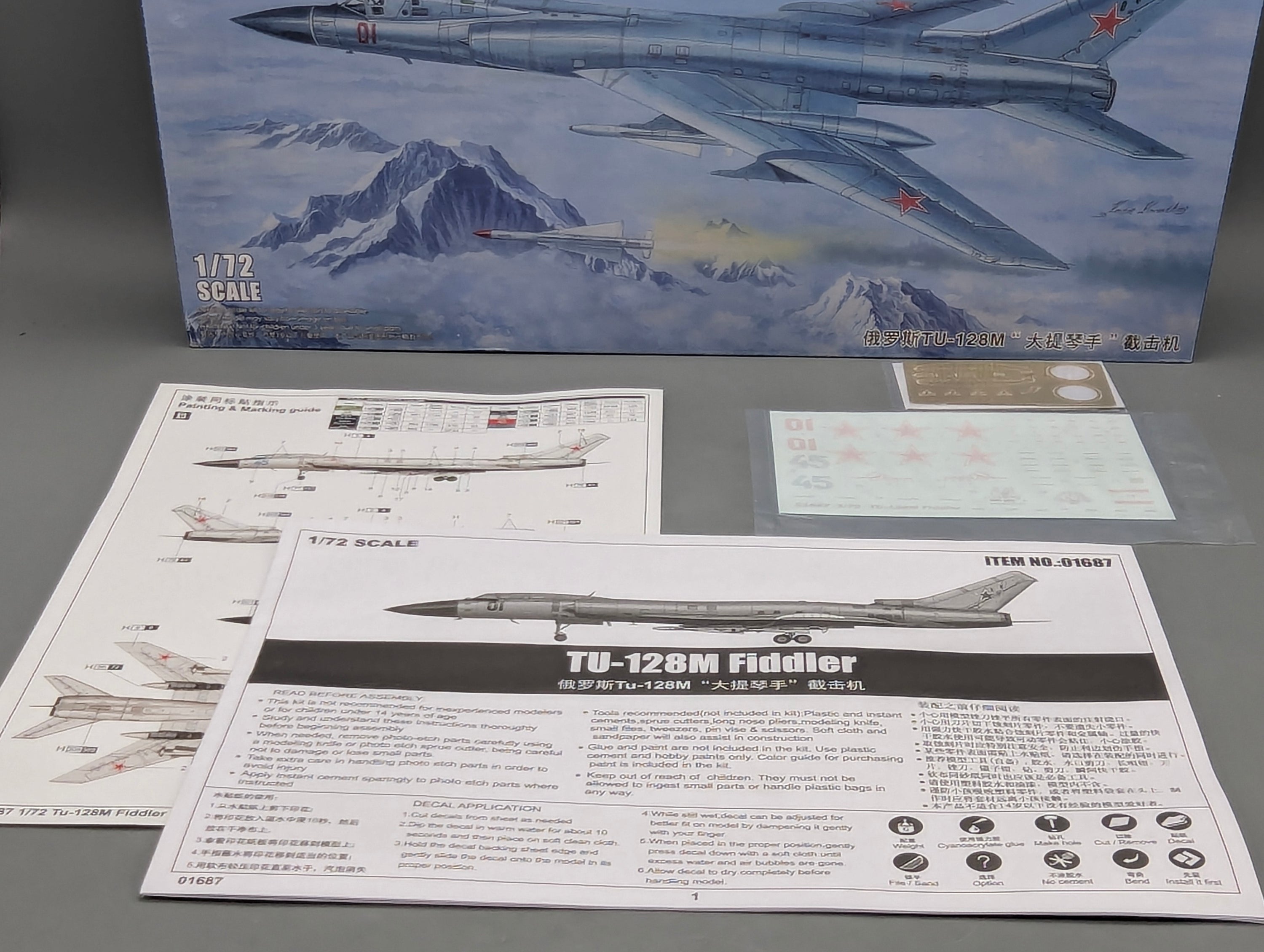 Flugzeug Modell Bausatz 1:72 Trumpeter 01687 Tupolew Tu-128M Fiddler mit OVP