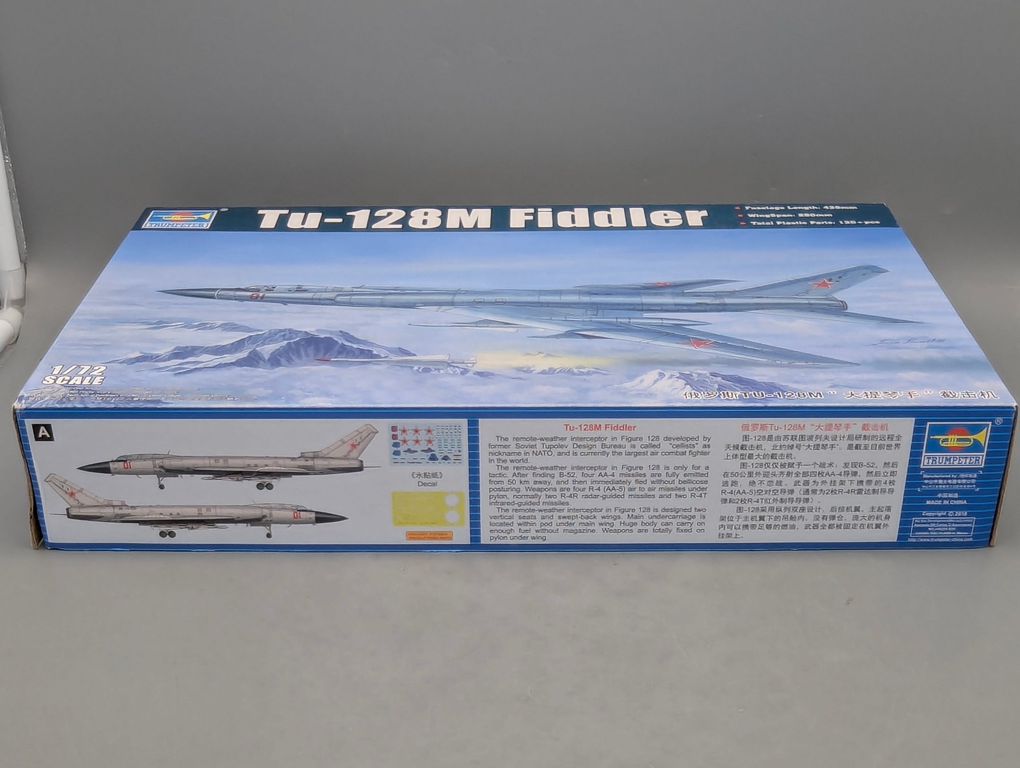 Flugzeug Modell Bausatz 1:72 Trumpeter 01687 Tupolew Tu-128M Fiddler mit OVP