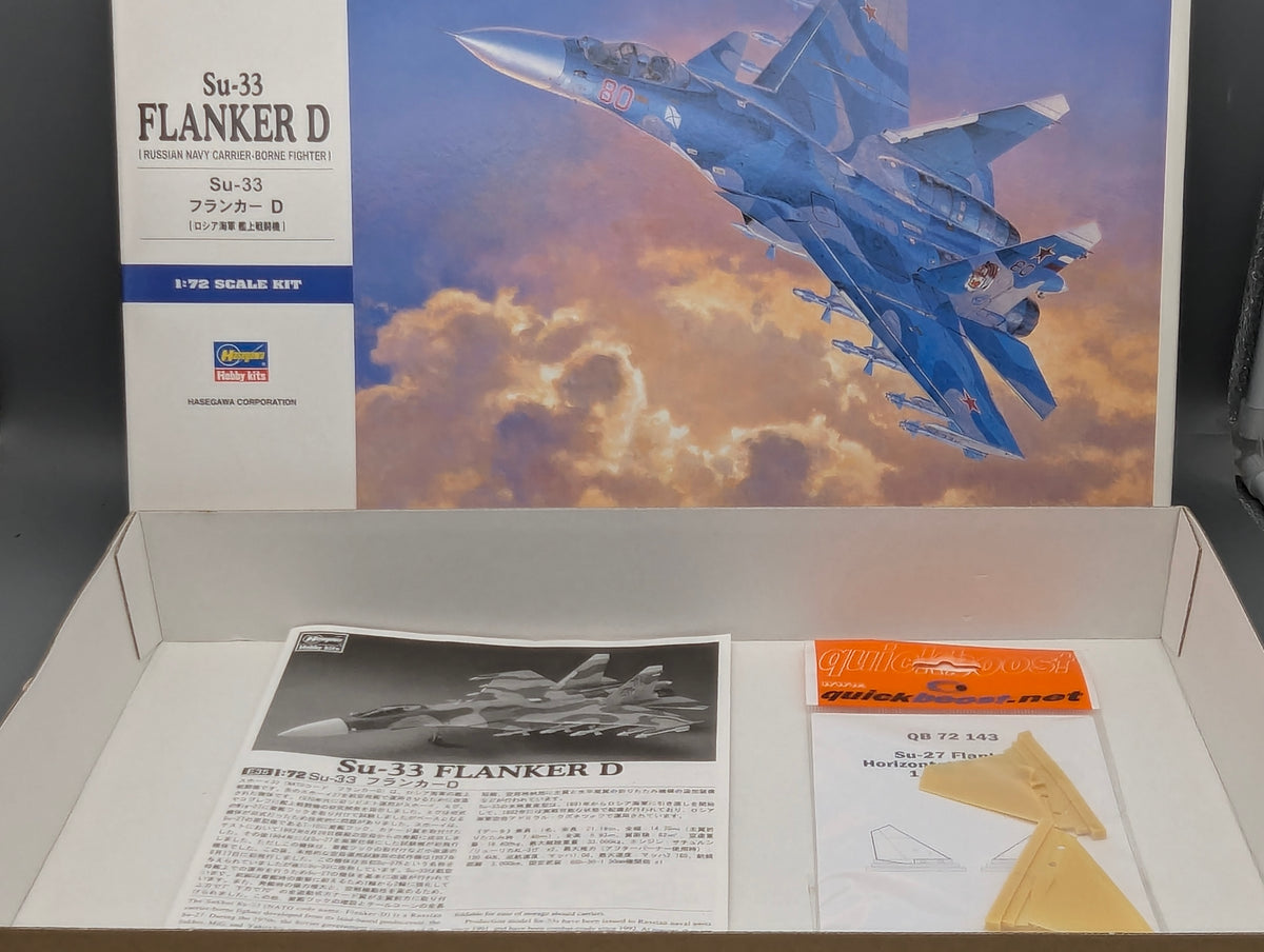 Flugzeug Modell Bausatz 1:72 Hasegawa 01565 Suchoi SU-33 Flanker D mit OVP