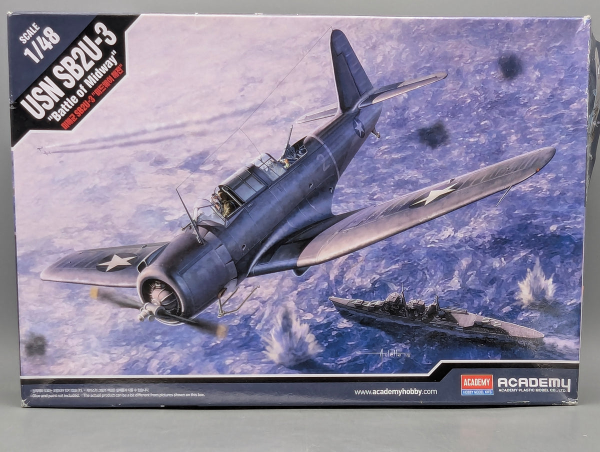 Flugzeug Modell Bausatz 1:48 Academy 12324 Vaught USN SB2U-3 mit OVP