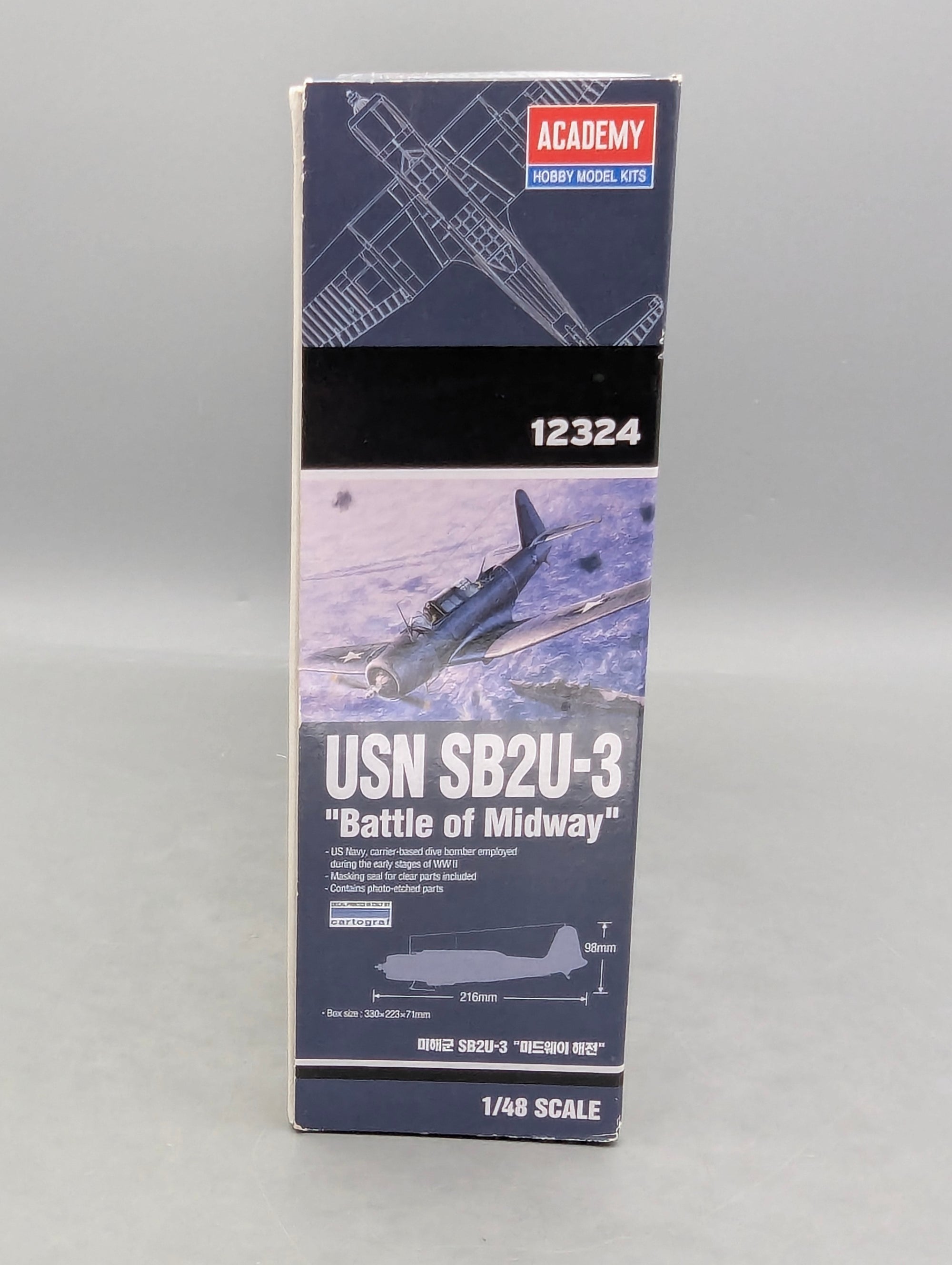Flugzeug Modell Bausatz 1:48 Academy 12324 Vaught USN SB2U-3 mit OVP