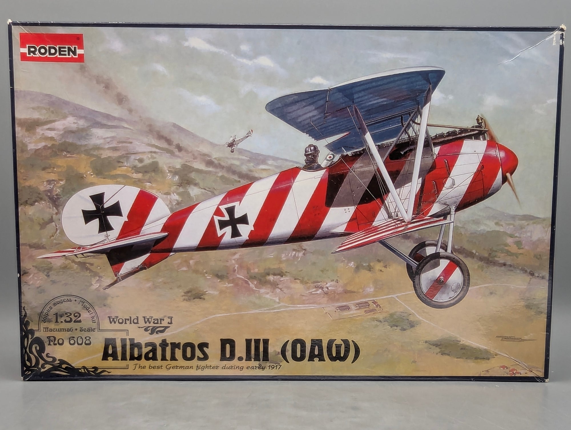 Flugzeug Modell Bausatz 1:32 Roden 608 Albatros D.III (OAW) WW1 mit OVP