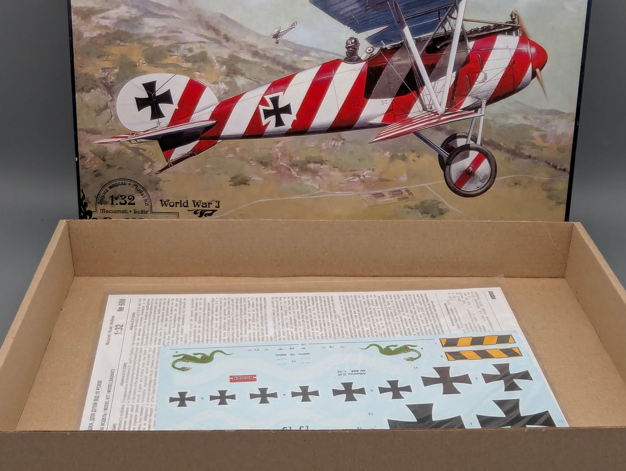 Flugzeug Modell Bausatz 1:32 Roden 608 Albatros D.III (OAW) WW1 mit OVP