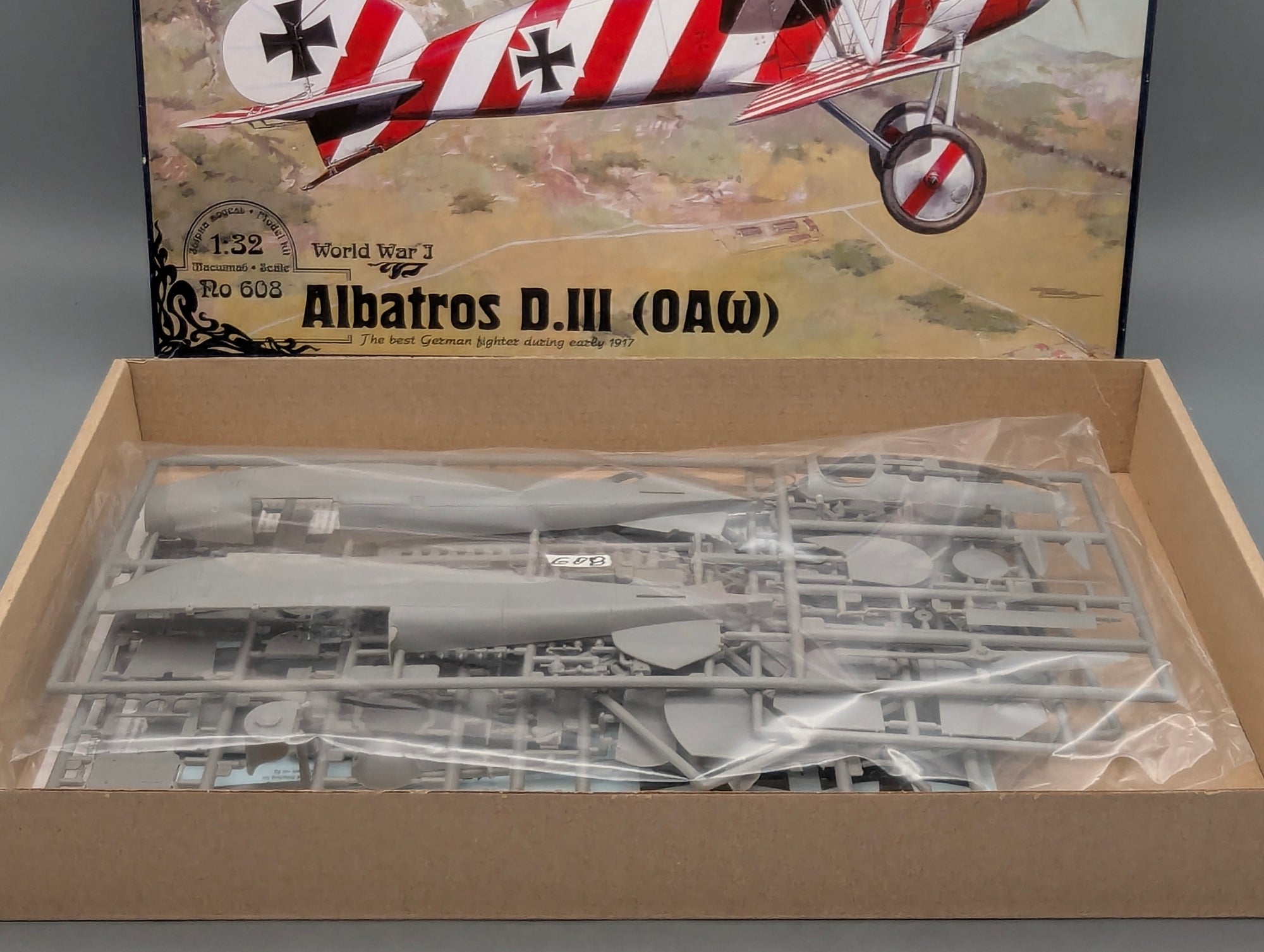 Flugzeug Modell Bausatz 1:32 Roden 608 Albatros D.III (OAW) WW1 mit OVP