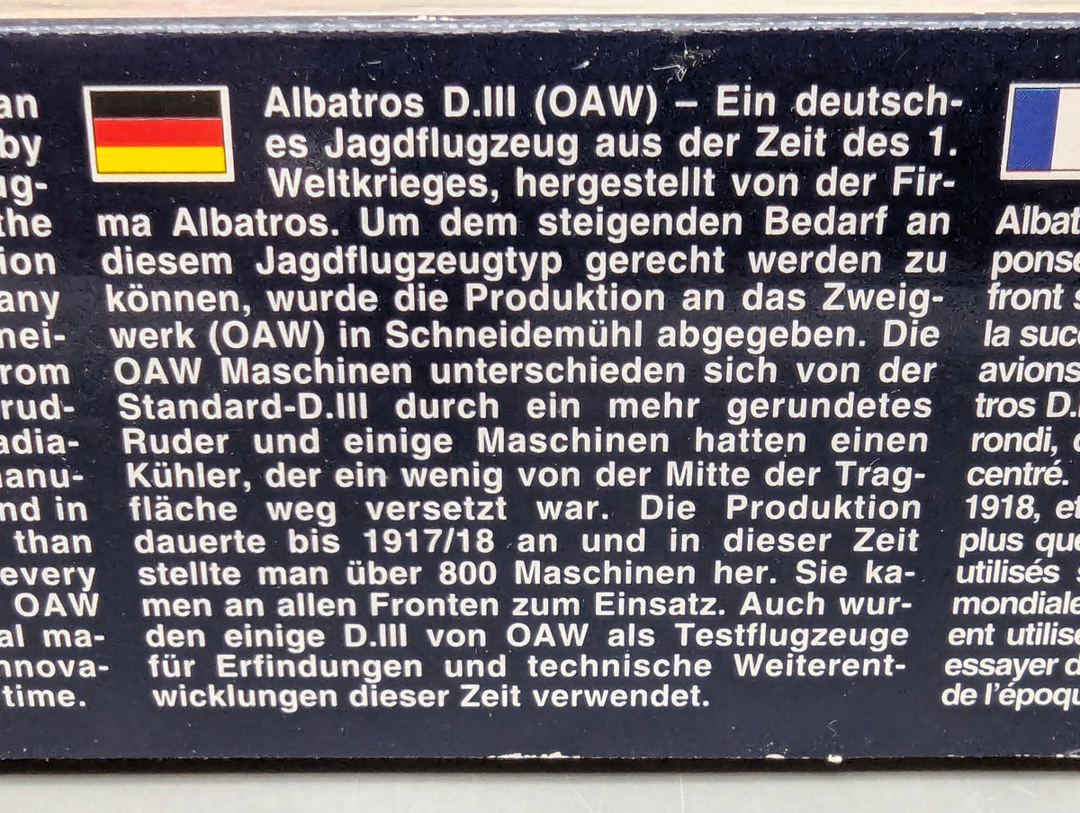 Flugzeug Modell Bausatz 1:32 Roden 608 Albatros D.III (OAW) WW1 mit OVP