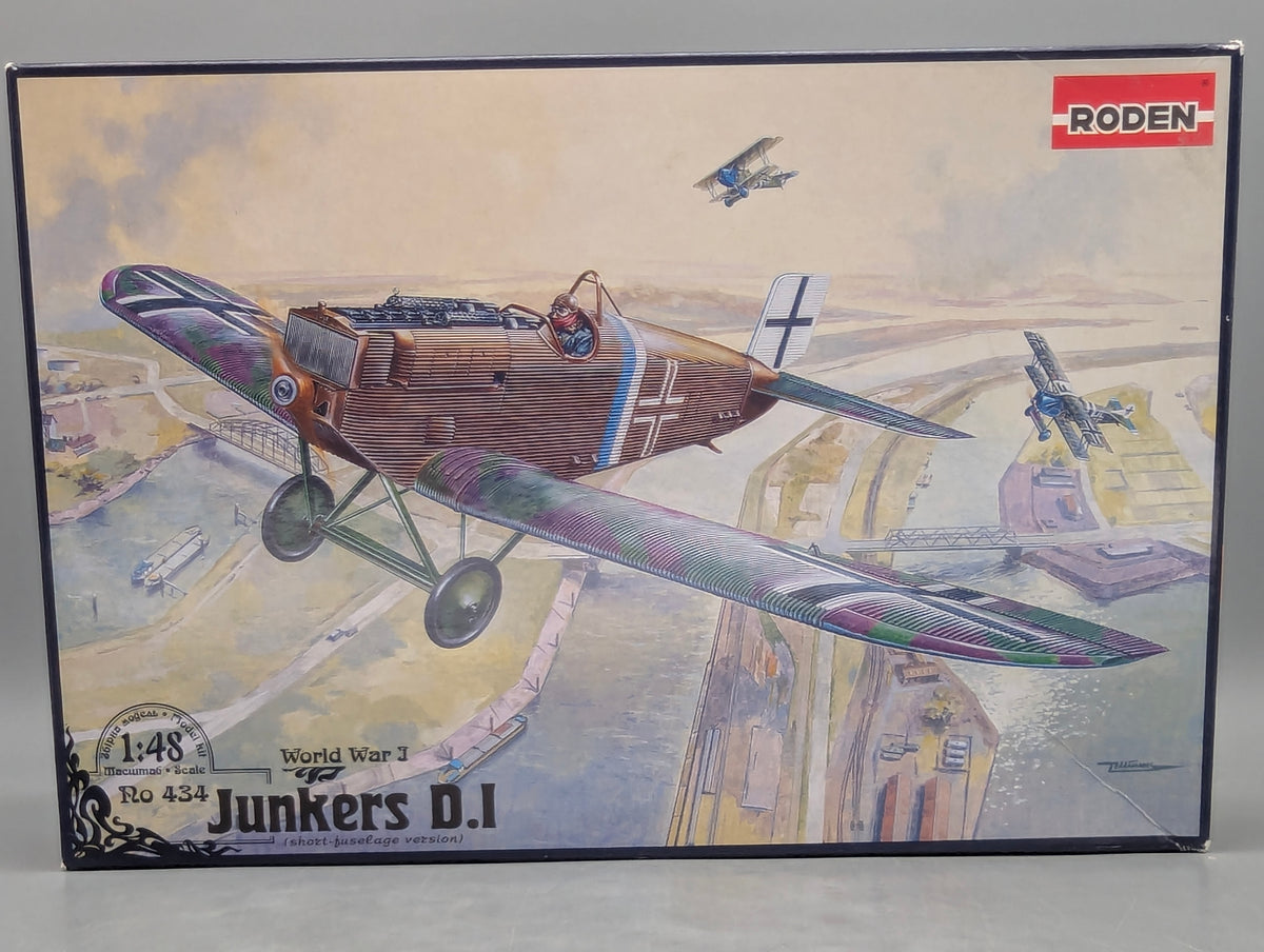 Flugzeug Modell Bausatz 1:48 Roden 434 Junkers D.I WW1 mit OVP
