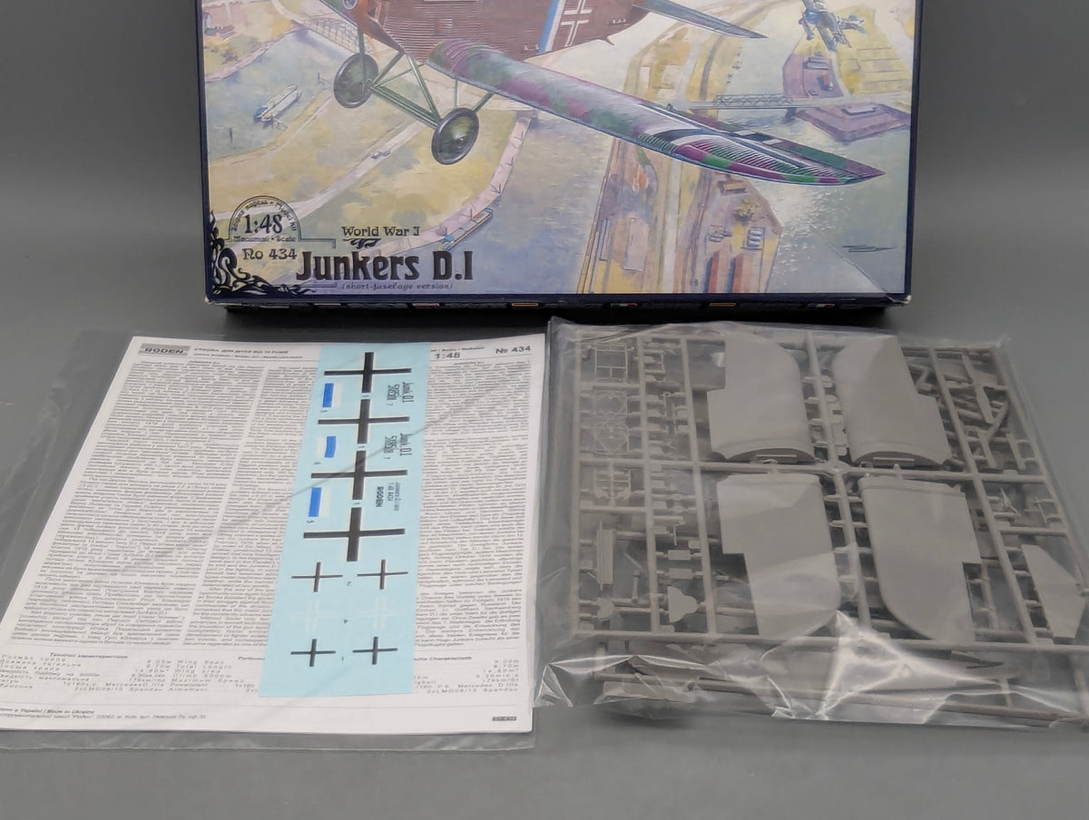 Flugzeug Modell Bausatz 1:48 Roden 434 Junkers D.I WW1 mit OVP