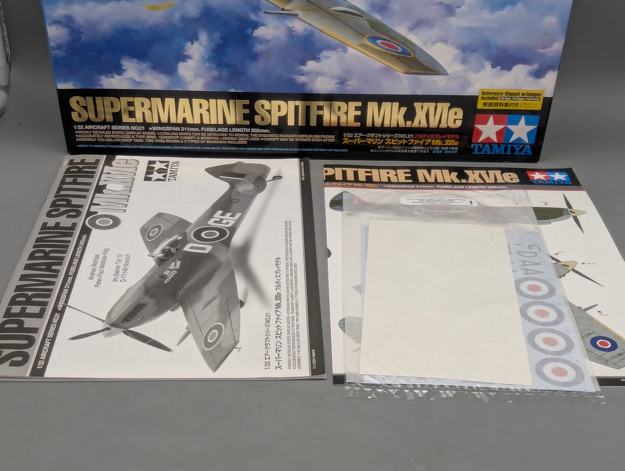 Flugzeug Modell Bausatz 1:32 Tamiya 60321 Supermarine Spitfire Mk.XVIe mit OVP